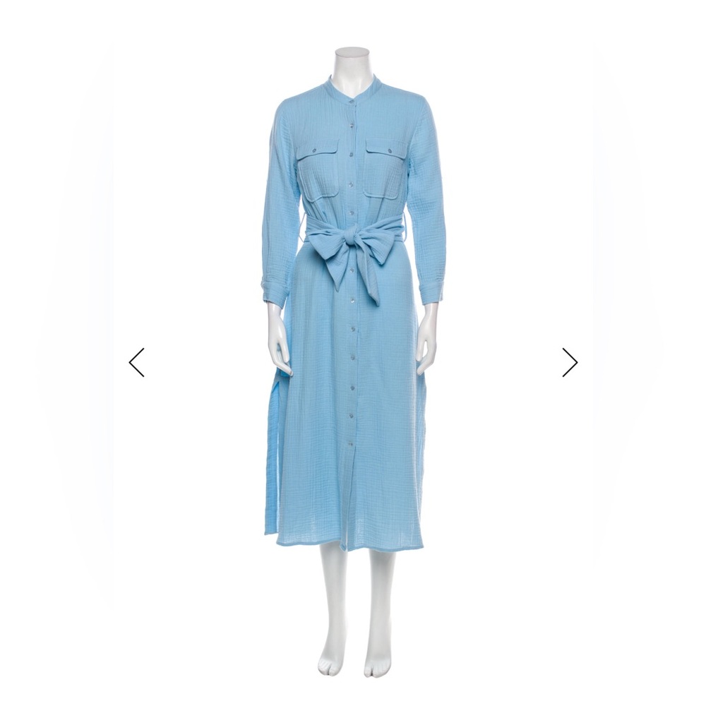 Jonathan Simkhai Sky Blue Long Sleeve Dress